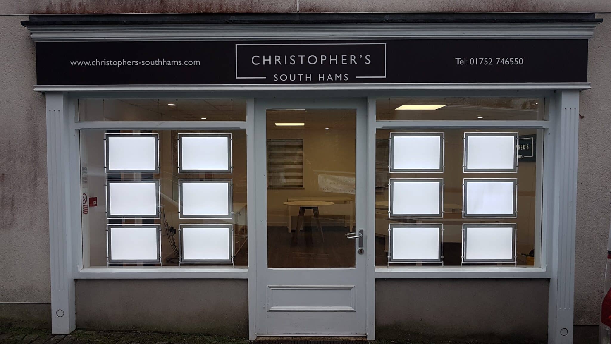 Estate Agent Window Displays Seymour Signs